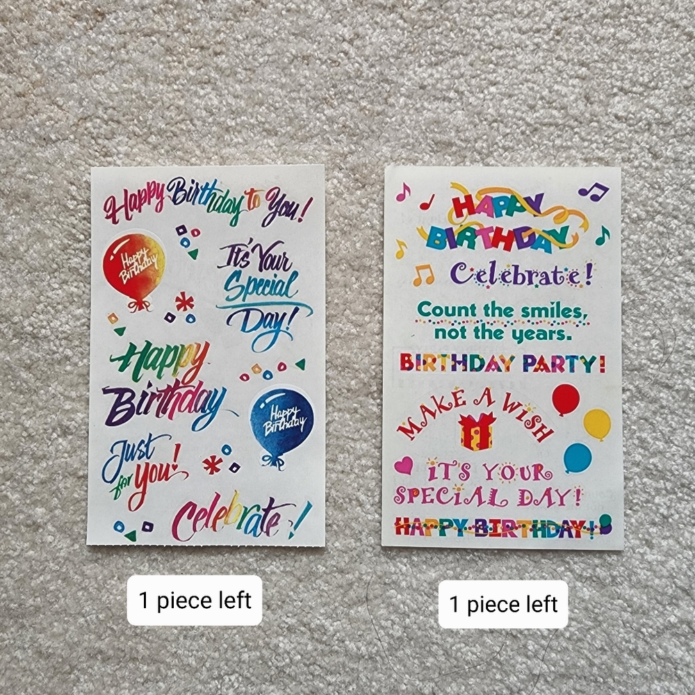 40 sheets Mrs. Grossman Sticker Sheets